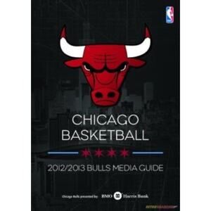 Chicago Bulls 2012/2013 Official Media Guide NBA Cover On 12x8in Metal Sign